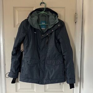 Blue Foursquare Ski Jacket Size S
